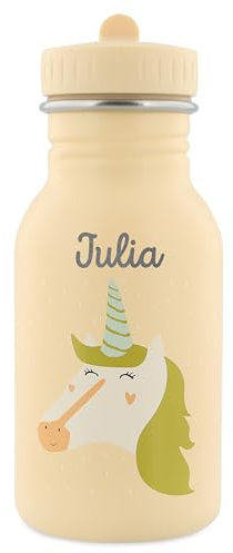 Trixie Gourde pour fille avec nom licorne 350 ml (licorne, bouteille 350 ml)