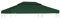 Xichuzi Pavillon-Dachplane Ersatzdach, Pavillon-Dachplane, Dach Für Pavillon, Pavillondach, 310 g/m² Grün 3x4 m