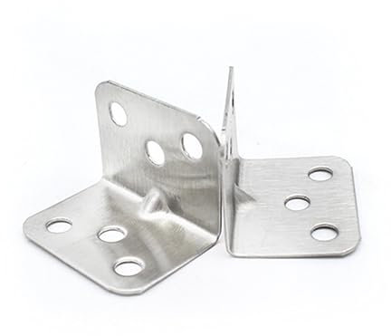 Angoily 20 Pcs l Shaped Corner Brace Right Angle Iron Brackets for Shelf Support and Wall Hanging Sturdy Iron Braces for Furniture and Cabinet