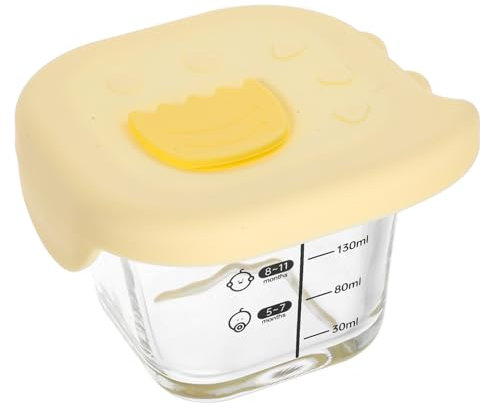 BESTonZON Schüssel Glas Für Babynahrung Kleine Schüsseln Mit Deckel Babynahrungsbehälter Auslaufsicher Zur Lebensmittelaufbewahrung Tragbare Schüsseln Für Snacks