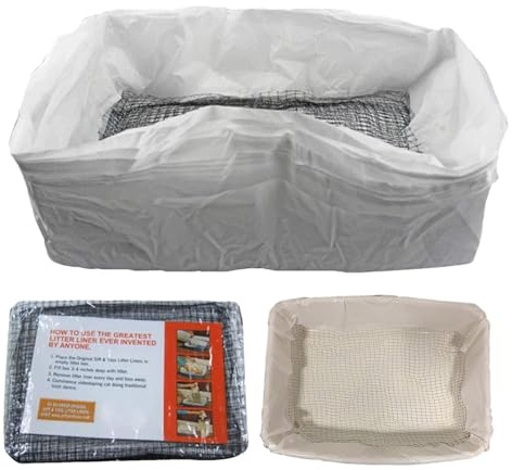 Zunishaone Cat Box Liners Müllbeutel, Hundekot-Reinigungspads für Haustiere, große Katzendosensiebe für die Reinigung