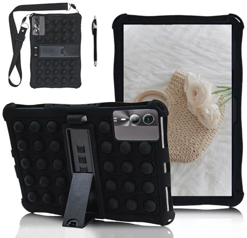 ATOOZ Universal 11 inch Tablet Case for Blackview tab 90 Wifi/DOOGEE U11/T30 SE/T30 Pro/Honor Pad X8A/Skyworth Y31/ZTE/Alpha 2024 5G Pro/Redmi Pad SE 11/Samsung Galaxy Tab S9 (Black)