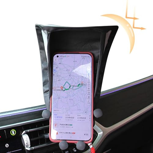 Handy-Regenschirm - Handy Sonnenschutz | Blendfreier Telefonständer Für Auto Und Motorrad | Telefon Sonnenblocker | Handy-Schirm Abdeckung | Auto Navigation Sonnenblende | Sonnenschutz Für Handys
