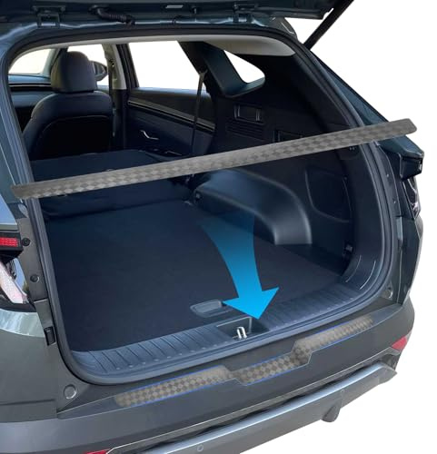 SHAOHAO Kompatibel mit Hyundai Tucson NX4 2021-2026 Stoßstangenschutz Kratzschutz Lackschutzfolie ladekantenschutz Kofferraum Schutz TPU Kohlefaser ladekantenschutz Hyundai Tucson 2025