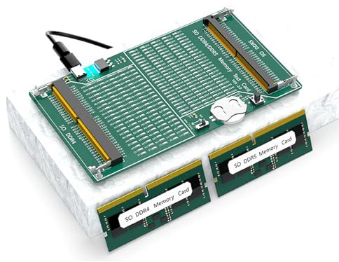 Yunseity DDR4 DDR5 Memory Tester, 2 in 1 RAM Diagnostic Analyzer with LED Light Indicator for Laptop Desktop Server Computer