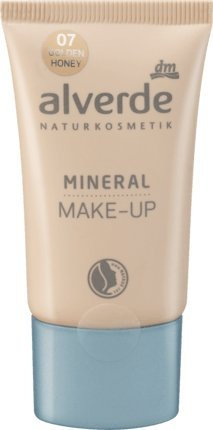 alverde NATURKOSMETIK vegan Mineral Make-up golden honey 07, 30 ml