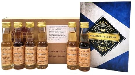 Vita Dulcis Whisky Single Malts für Einsteiger Edition 2 Tasting Probierset | 6x0,02l mit Verkostungsbooklet | Probier Set | Geschenkset