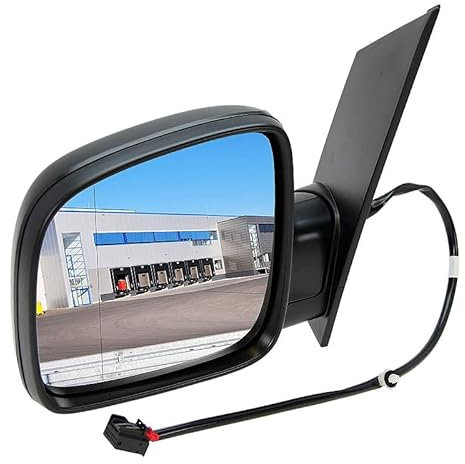 BESTPRICE 1x Elektrischer Außenspiegel links beheizbar Seitenspiegel asphärisch Kompatibel mit VW CADDY III (2KB, 2KJ, 2CB, 2CJ), CADDY III (2KA, 2KH, 2CA, 2CH)