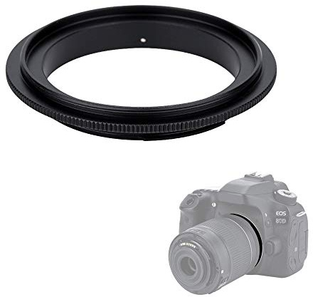 58mm Macro Lens Reverse Ring Adapter for Canon EOS Rebel T6 T7 T5 SL3 SL2 T8i T7i T6i T6s T5i 2000D 4000D 90D 80D 70D with EF-S 18-55mm Kit Lens & More Canon DSLR Cameras with 58mm Filter Thread Lens