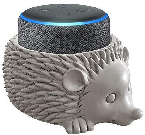 Dekodots Smart Lautsprecher Tischständer Igel - Dekorative Halterung für Amazon Echo Dot oder Google Home Mini - Tragbares Design, Keine Geräusche oder Mikrofonstörungen - Langlebiges Polyresin