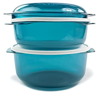 Tupperware Micro Cook 3,0 L + 1,75 L Turquoise 35355