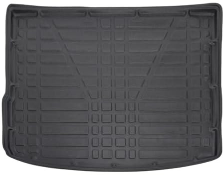 SCOUTT | Bandeja para maletero compatible con Touareg 2002 – 2018, con borde alto, alfombrilla protectora para maletero, estriada, enrollable