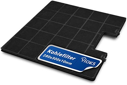 VIOKS Dunstabzugshaube Filter Umluft Kohle 300x280mm Ersatz für Gorenje Filter 180177, 322147 - Geruchsfilter/Aktiv Kohle Filter für Abzugshaube