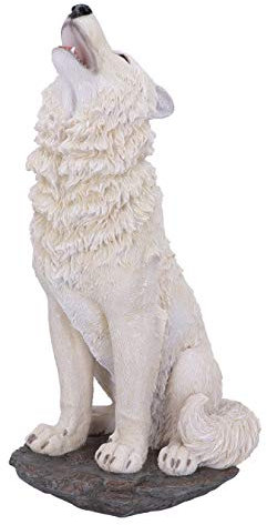 Nemesis Now Storms Cry Heulender weißer Wolf Figur 41,5 cm