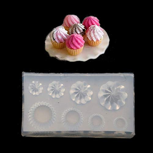3D Kleine Glasflasche Harzform Trinkflasche Glas Becher Tasse Simulierte Lebensmittel Mini Cake Tasse Silikon Harz Form Handwerkzeug