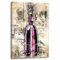 Kunstgestalten24 Leinwandbild Champagner Lifestyle Retro Wandbild Moderne Raumdekoration für große Wandbilder, Größe: 60x40cm mit 2cm Rahmen