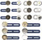Gotetiso Hosenknopf Verlängerung 18 Stück Hosenbunderweiterung Knopf Taillenverlängerung Jeansknopf Button Waisitband Extender Hosenverlängerung Einziehbare Knöpfe für Damen Herren Hemd Hosen Kleid