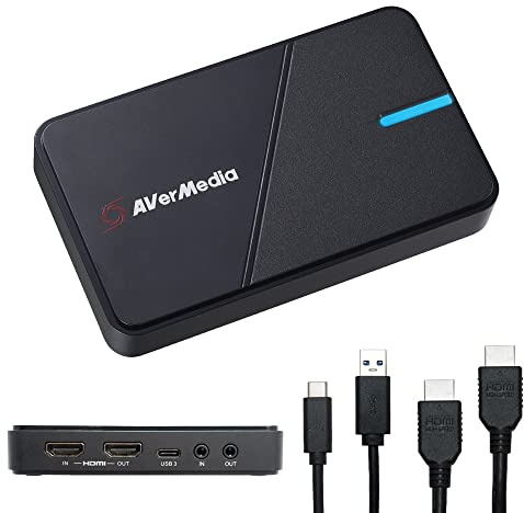 AVerMedia 4K Capture Card for Streaming,1440p120 Video Capture Device for PS5/Pro, Xbox Series X/S, Nintendo Switch, PC, compatible with Twitch, OBS, Windows, Mac - GC551G2 Live Gamer Extreme 3