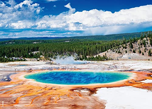 BEDUKE Puzzle für Erwachsene 1000 Teile - Jedes Teil ist ein Unikat - Yellowstone National Park Dicker stabiler Karton Präzise ineinandergreifende Familienspiel Puzzle Alter 14+