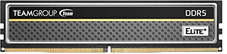 TEAMGROUP Elite Plus DDR5 16 GB 5200 MHz PC5-41600 CL42 Unbuffered Non-ECC 1,1 V UDIMM 288 Pin Desktop Arbeitsspeicher RAM (schwarz) – TPBD516G5200HC4201