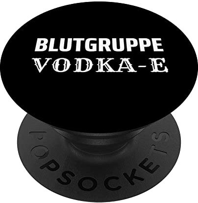 Blutgruppe Vodka-E Wodka Energydrink Saufen Vodka Energy PopSockets mit austauschbarem PopGrip