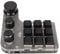 Goshyda Programmierbare RGB-Gaming-Tastatur mit 9 Tasten und 3 Knöpfen für Computersoftware, Geeignet für Grafikdesign und Videobearbeitung (Schwarz)