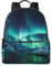 KCGSDEGV Schöner Rucksack mit Nordlichtern, bedruckt, leicht, Wanderrucksack, Tagesrucksack, Reiserucksack für Damen und Herren