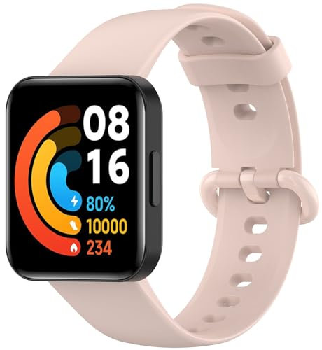 FYISWHO Silikon Armband für Redmi Watch 2 Lite/Xiaomi Mi Watch Lite, Sport Ersatzarmband (Pink)