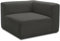 DOMO. collection Ecksessel Adrian, Modul-Sofa, Polsterecke, Modul-Couch, Einzel-Polsterelement, kombinierbar, Sitzecke, 108 x 108 x 69 cm (BxTxH), dunkelgrau