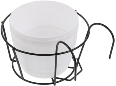 VINTORKY 1ensemble Support De Fleurs Suspendu pour Balcon Lot de Pots De Plantes Décoratifs pour Succulentes Et Fleurs pour Railings Intérieurs Et Extérieurs