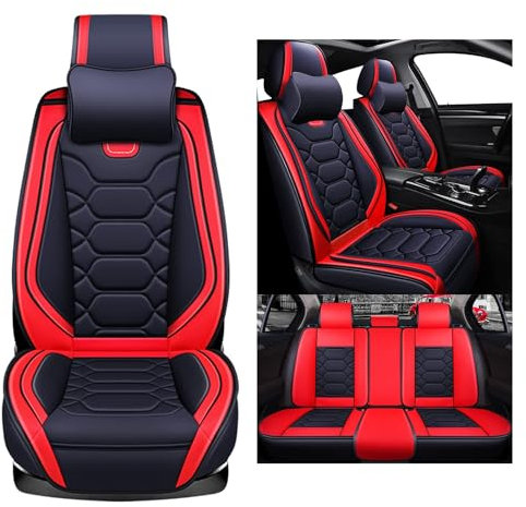 JOSKAA Autositzbezüge Universal passend für Mercede Benz A Klasse W168 W169 W176 W177 V168 V177 A200 A200d A210 A220 A250 Sport A250e E-Cell F-C ell Sitzbezug-Sets