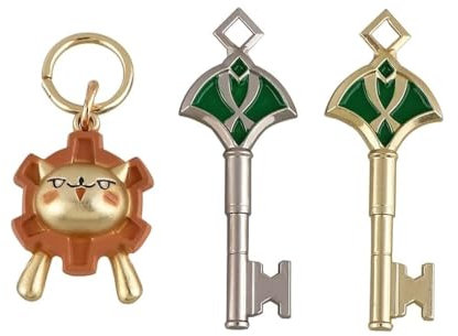 Gen Shin Waren Sumeru Kaveh Alhaitham Schlüsselanhänger Schlüssel Anhänger Schlüsselring Niedlicher Löwe Kaveh Alhaitham Cosplay Requisiten 3er Set