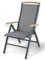 ALEOS. Hochlehner Trinidad Aluminium Gartensessel Hochlehner mit Armlehnen echt Teakholz 7-Positions Sessel 7-Fach verstellbar Outdoor Textilgewebe klappbar, Größe:1 Stück