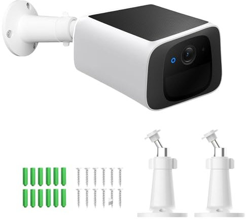 honecumi Pack of 2 Compatible with Eufy Camera Mount, Eufycam 2C/2C Pro/2 Pro/E20/E40 and Google Nest Cam Wall Mount, Weatherproof, 360° Rotatable, Safe and Easy Installation
