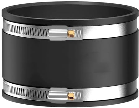 Manchon en caoutchouc flexible, 100 mm, diamètre : 100 mm, manchon en caoutchouc flexible, raccord de tuyau pour PVC et acier inoxydable, raccord de tuyau 100 mm avec 2 colliers de serrage en acier