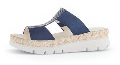 Gabor Damen Pantoletten, Frauen Slipper,Schlupfschuhe,schluepfschuhe,Slides,Slip-ons,Backless Slipper,Mules,Gartenschuhe,Marine,38 EU / 5 UK