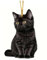 Christmas Lovely Cats Ornaments,Cute Black White Cats Hanging Ornaments for Christmas Tree Decorations,Cat Christmas Ornament,Xmas Hanging Tree Decorations,Car Hanging for Cat Lovers