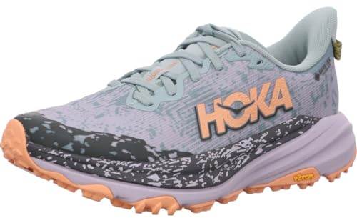HOKA Speedgoat 6 GTX Damen-Sneaker, Jade/Aschgrau, 40 EU