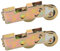 Reykentu 2 ruedas para puertas correderas de terraza, rodamientos de bolas traseros, rueda corredera ajustable, para puertas correderas de cristal, duraderas