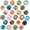 SOSMAR-24 Refrigerator Magnets - Decorative 3D Crystal Glass Notice Board Magnets with Clock Pattern for Kid's Drawing, Magnetic Whiteboard, Photo, Map, Office Magnets (Round/ 30mm)