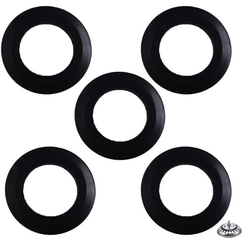 5 Pcs Rubber Sink Drain Seal Ring,O-Rings Gasket Seal for Kitchen Basket Strainer Plug Rubber Seal Gasket Rings Washer Bathroom Sink Drain Seal Rings,Black