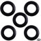 5 Pcs Rubber Sink Drain Seal Ring,O-Rings Gasket Seal for Kitchen Basket Strainer Plug Rubber Seal Gasket Rings Washer Bathroom Sink Drain Seal Rings,Black