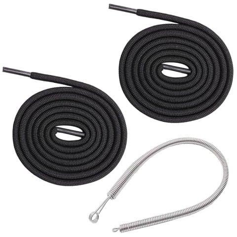 Cordons de Serrage Plats,12 PCS 60 cm Sweat à Capuche Élastiques + Outil d'Enfilage Pliable -Cordon de Rechange Universel pour Pantalon de Jogging Homme(Kit Réparation Lacets,Cordon Plat Sport)