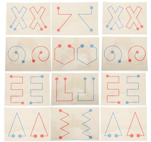 Abaodam 8st Kartenspiel Unterscheidungsspiel Magnetische Puzzles Für Kleinkinder Zappeln Magnetfliesen Für Kinderspiele Denksportaufgaben Logikspiel Lernspiele Papier