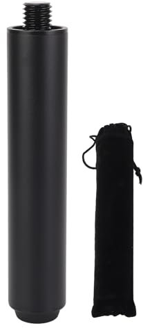 Dilwe Extensión de Palo de Señal de Piscina de Billar de 6 Pulgadas, Palo de Piscina Pequeña con Accesorio de Parachoques de Goma para Atleta Profesional