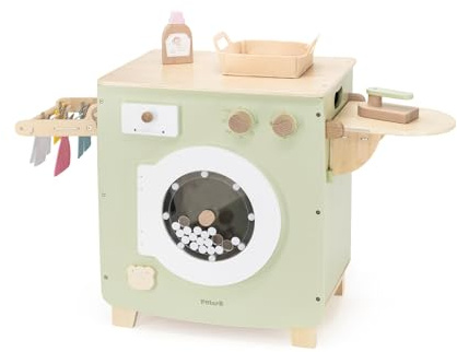 PolarB 44246 Set di lavatrice in legno per bambini