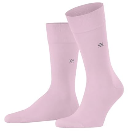 Burlington Herren Socken Dublin M So Baumwolle einfarbig 1 Paar, Rosa Blossom 8440, 40-46