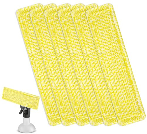 6 Stück Fenstersauger Ersatzpads | Kompatibel mit WV2, WV5, WV6 Plus und WV50, XXL Saugkraft,Fenstersauger Ersatzpads,27,5 x 7 cm