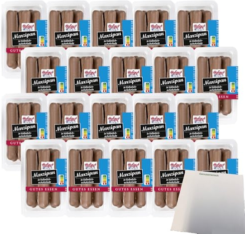 usy Bundle für Hofgut Marzipanstangen Vollmilch VPE (20x100g Packung) + usy Block