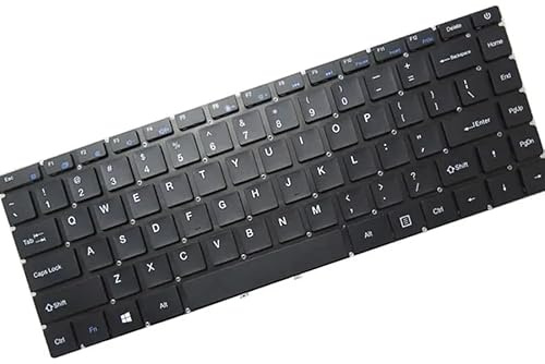 ZFFYGFE Laptop-Tastatur für KUU Xbook 14.1 Englisch US Schwarz